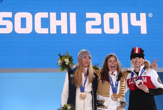 2014 Winter Olympics. Medal ceremony. Day Nine