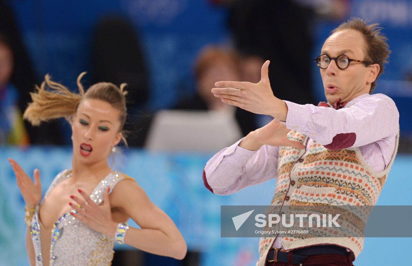 2014 Winter Olympics. Figure skating. Ice dance. Short program