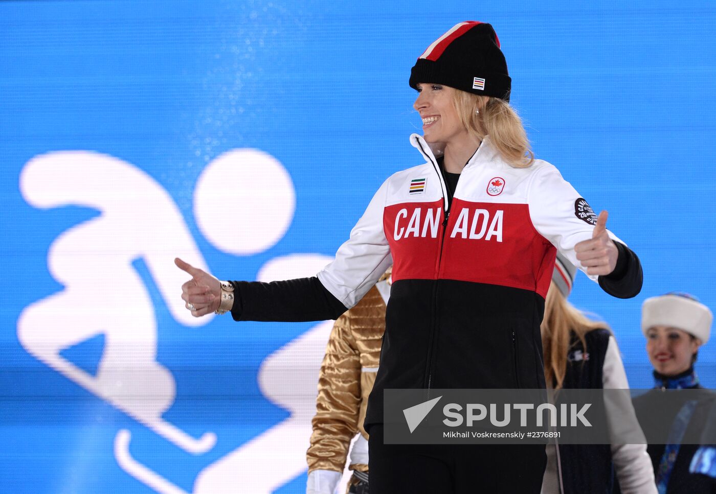 2014 Winter Olympics. Medal ceremony. Day Nine