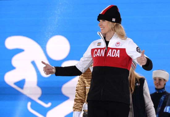 2014 Winter Olympics. Medal ceremony. Day Nine