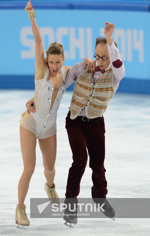 2014 Winter Olympics. Figure skating. Ice dance. Short program