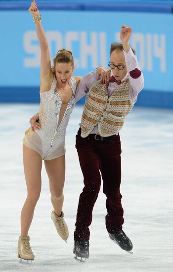 2014 Winter Olympics. Figure skating. Ice dance. Short program