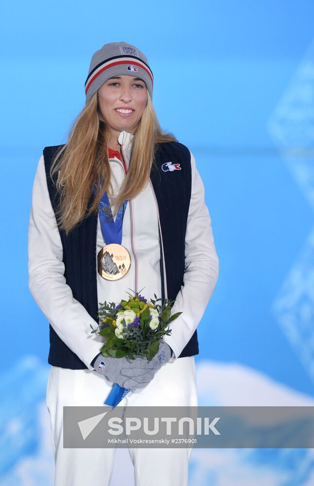 2014 Winter Olympics. Medal ceremony. Day Nine