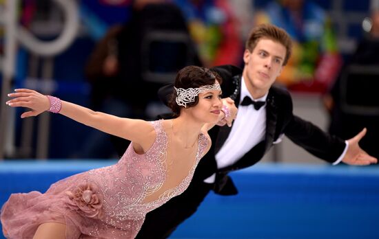 2014 Winter Olympics. Figure skating. Ice dance. Short program