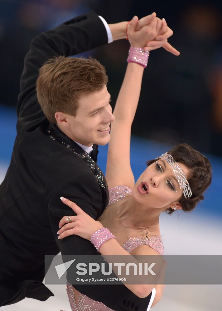 2014 Winter Olympics. Figure skating. Ice dance. Short program