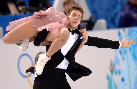 2014 Winter Olympics. Figure skating. Ice dance. Short program