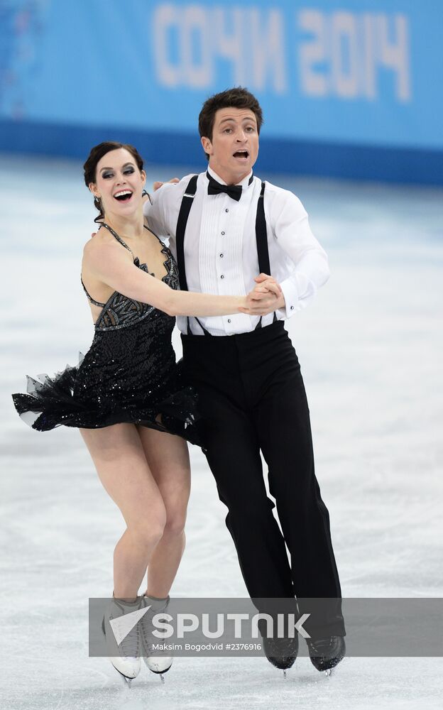 2014 Winter Olympics. Figure skating. Ice dance. Short program