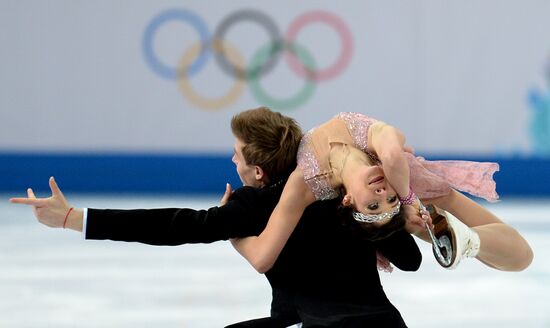 2014 Winter Olympics. Figure skating. Ice dance. Short program