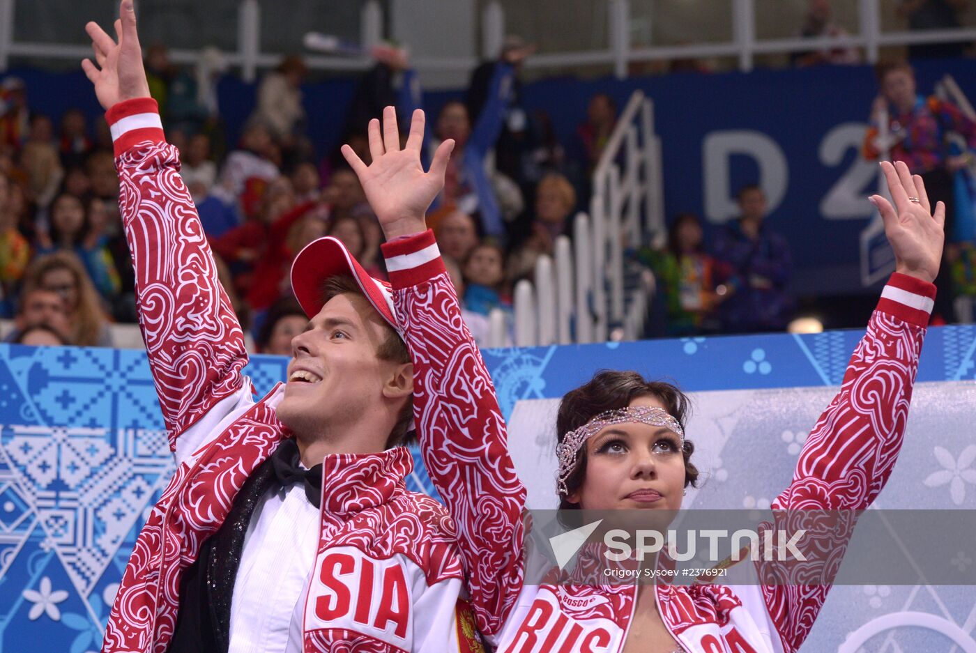 2014 Winter Olympics. Figure skating. Ice dance. Short program