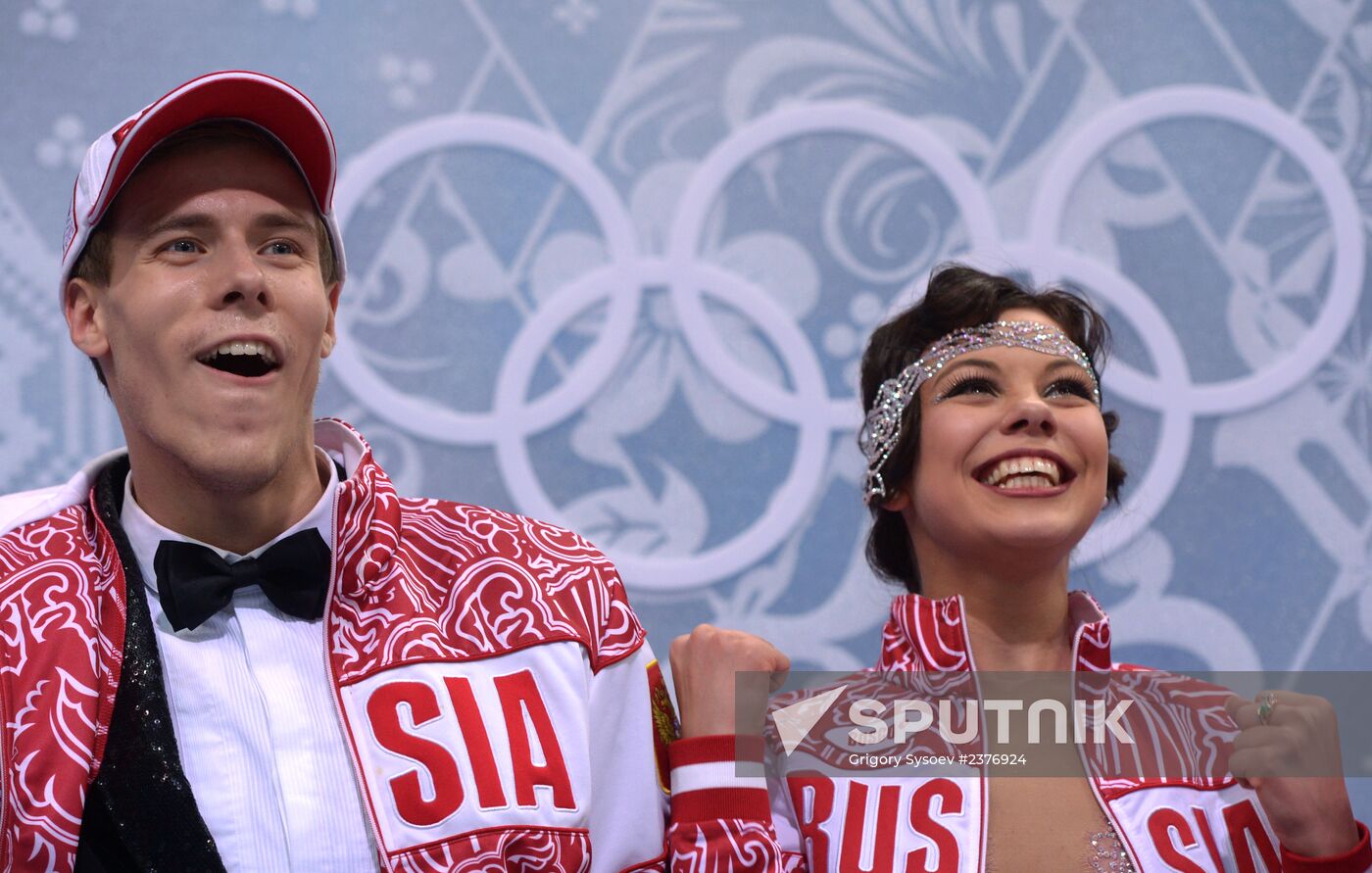 2014 Winter Olympics. Figure skating. Ice dance. Short program