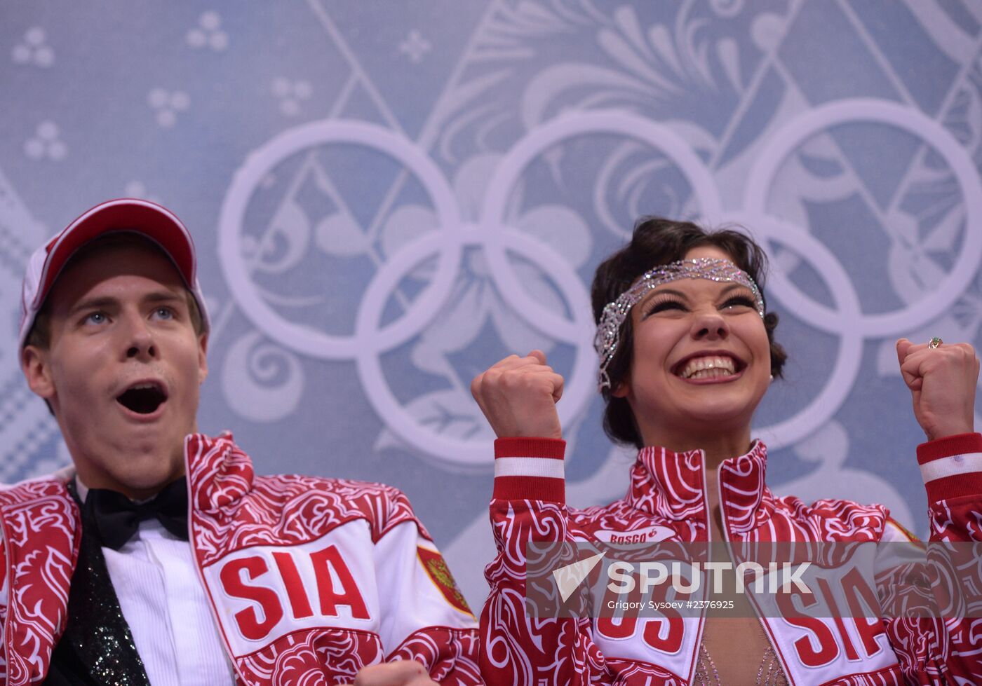 2014 Winter Olympics. Figure skating. Ice dance. Short program