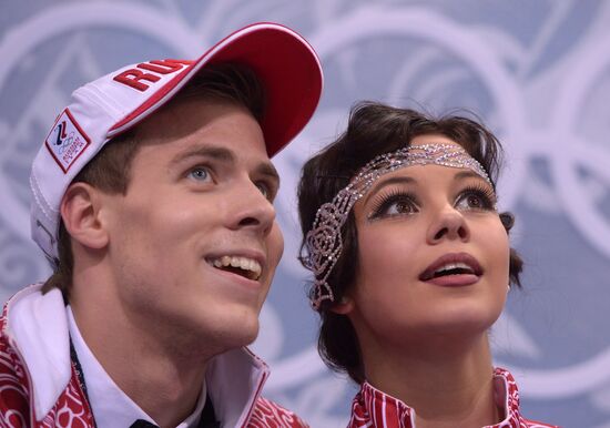 2014 Winter Olympics. Figure skating. Ice dance. Short program