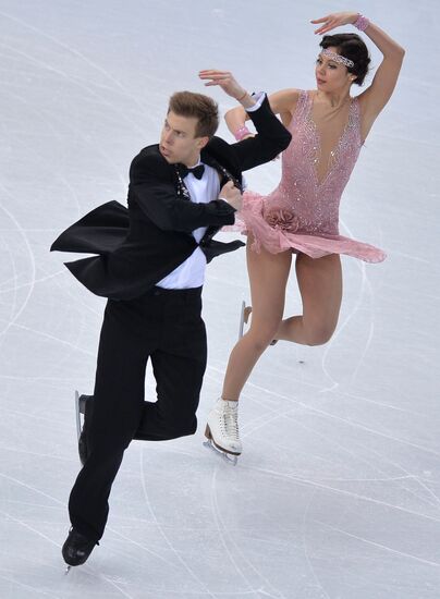 2014 Winter Olympics. Figure skating. Ice dance. Short program