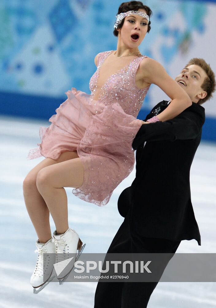 2014 Winter Olympics. Figure skating. Ice dance. Short program