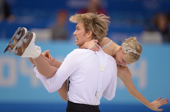 2014 Winter Olympics. Figure skating. Ice dance. Short program