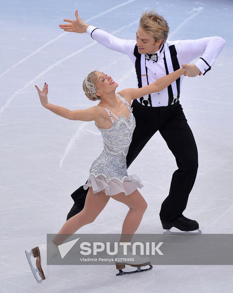 2014 Winter Olympics. Figure skating. Ice dance. Short program