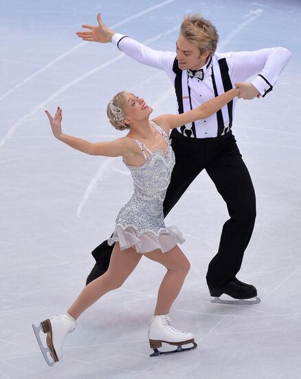 2014 Winter Olympics. Figure skating. Ice dance. Short program