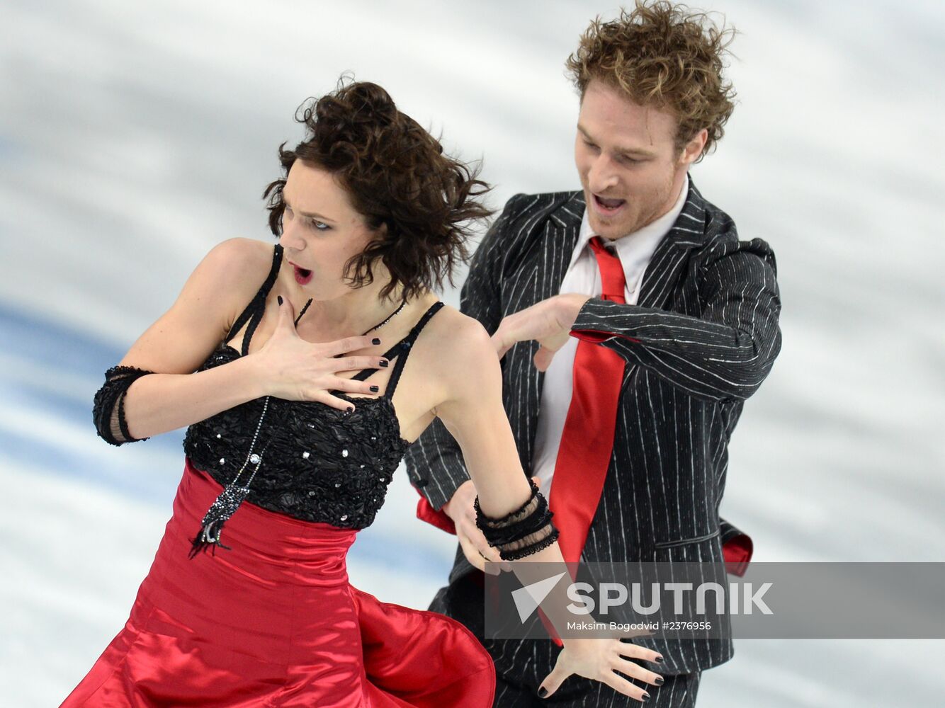 2014 Winter Olympics. Figure skating. Ice dance. Short program