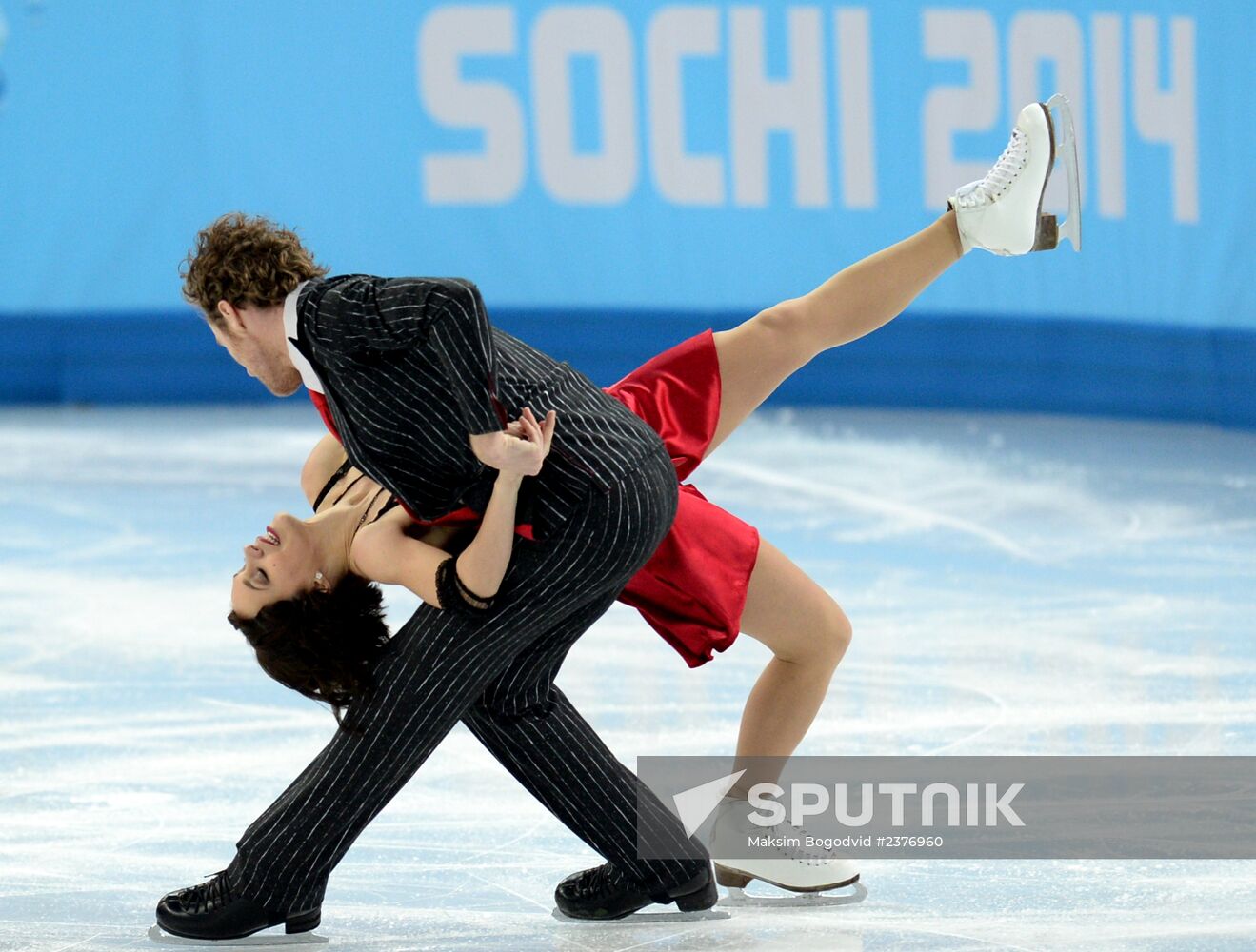 2014 Winter Olympics. Figure skating. Ice dance. Short program