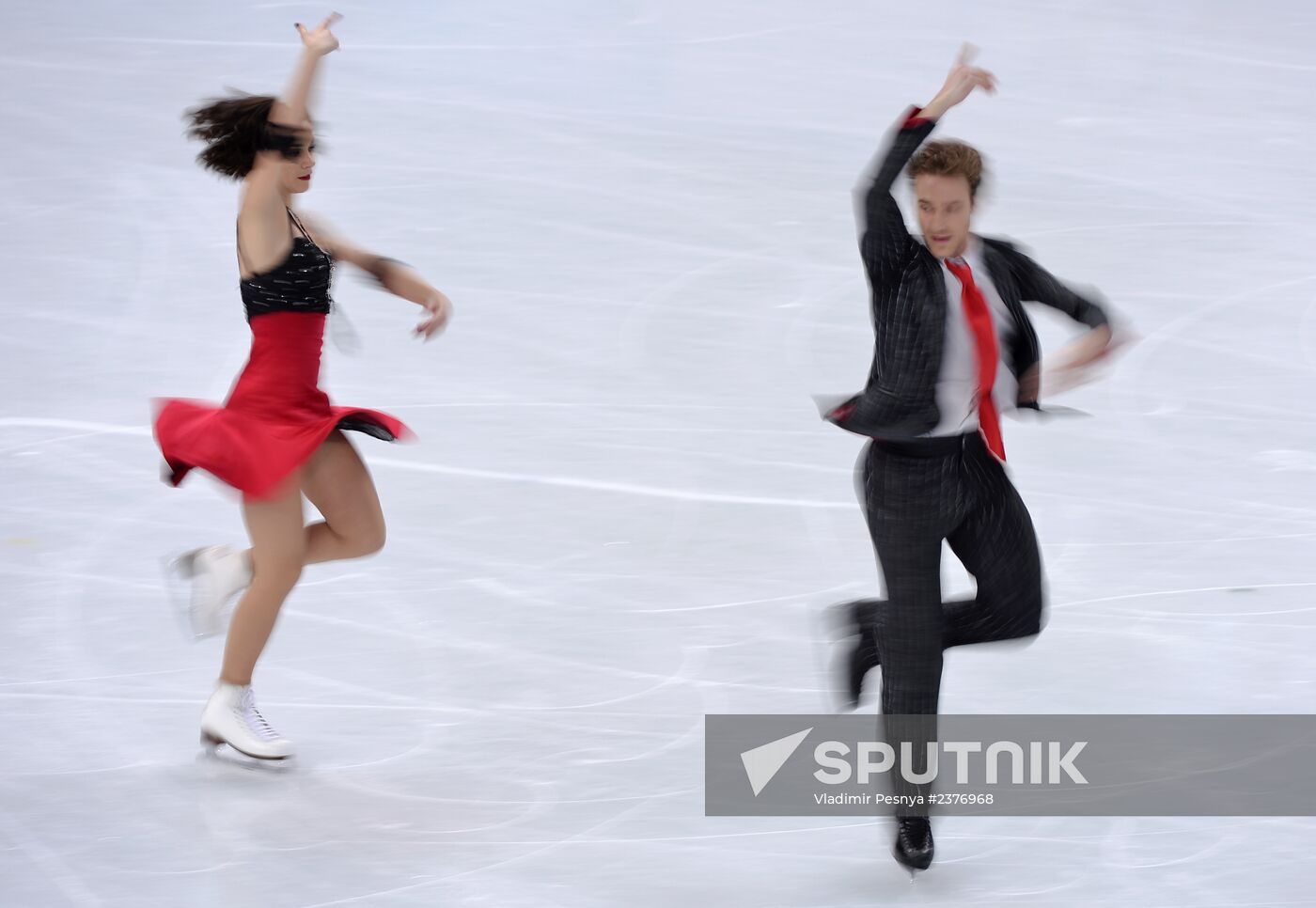 2014 Winter Olympics. Figure skating. Ice dance. Short program