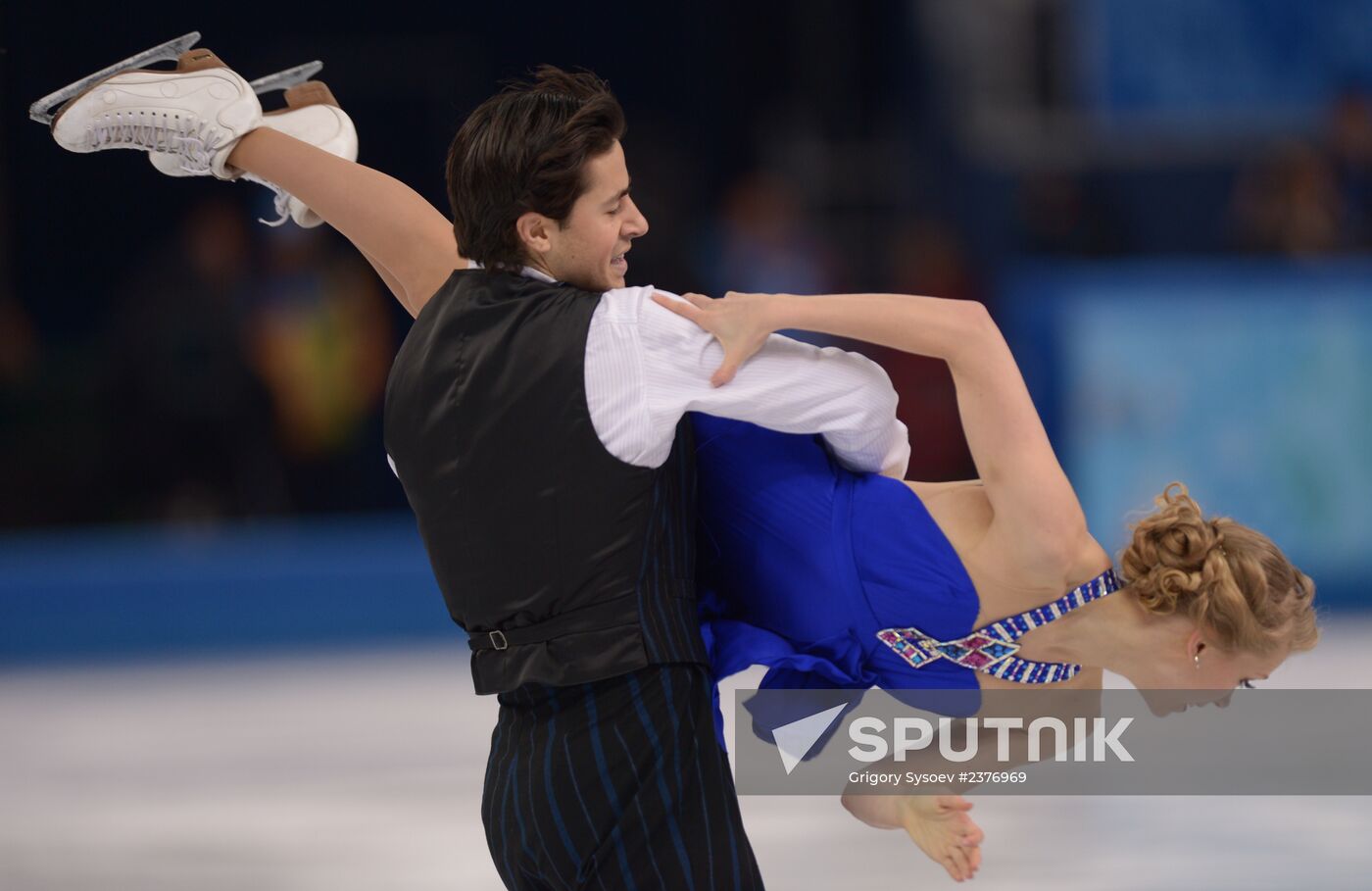 2014 Winter Olympics. Figure skating. Ice dance. Short program