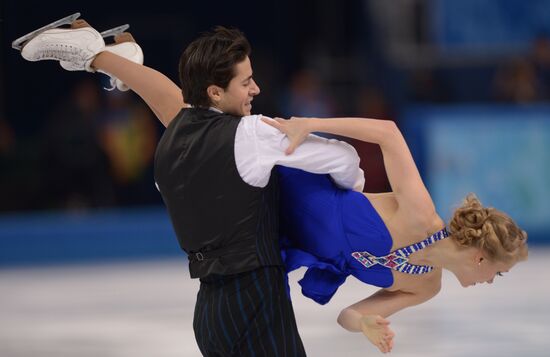 2014 Winter Olympics. Figure skating. Ice dance. Short program
