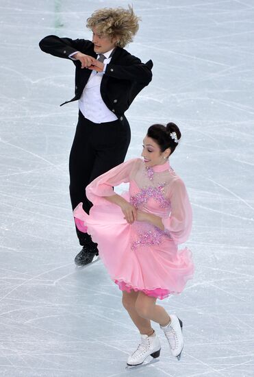 2014 Winter Olympics. Figure skating. Ice dance. Short program