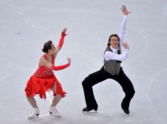 2014 Winter Olympics. Figure skating. Ice dance. Short program
