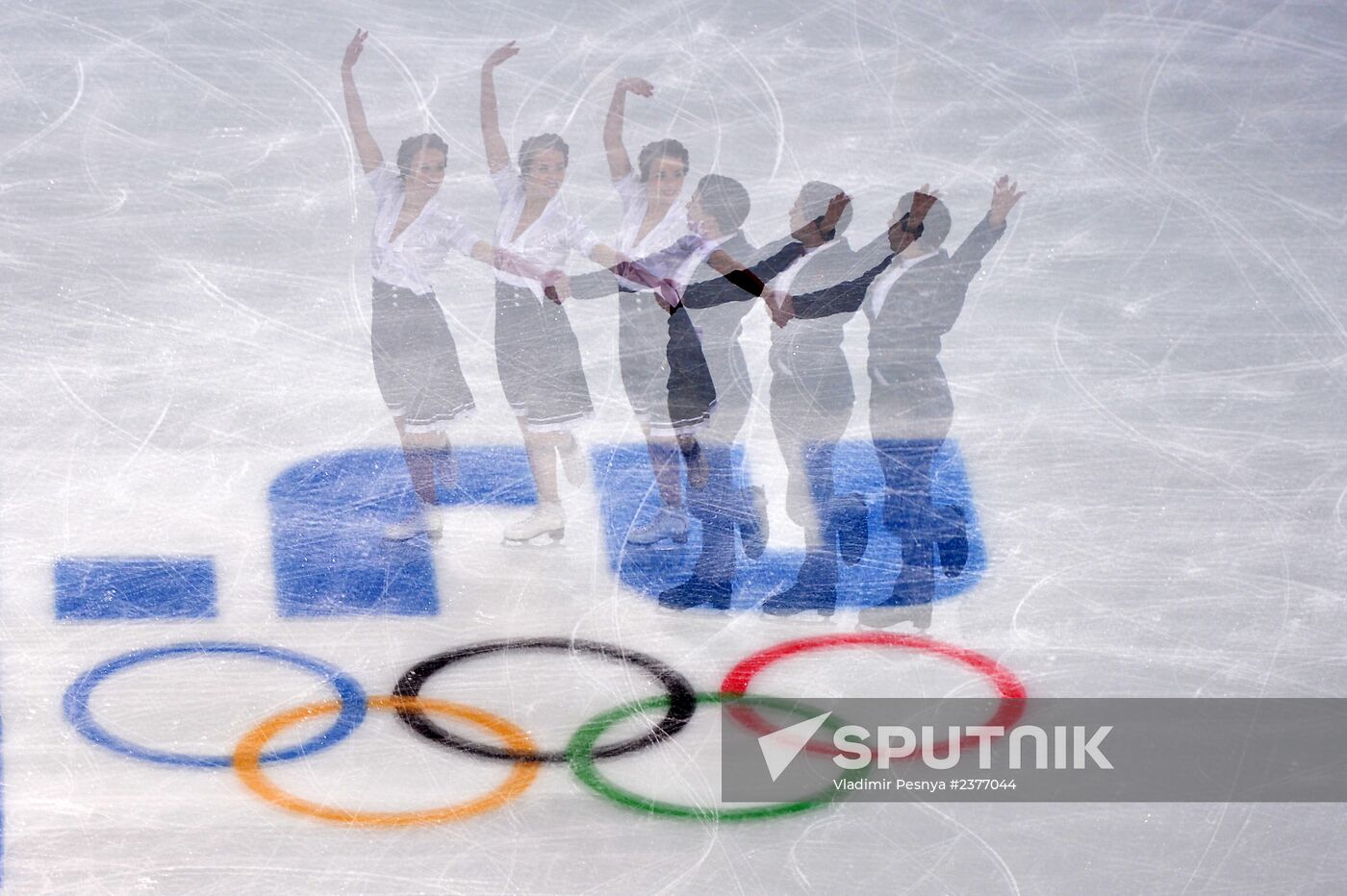 2014 Winter Olympics. Figure skating. Ice dance. Short program