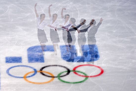 2014 Winter Olympics. Figure skating. Ice dance. Short program