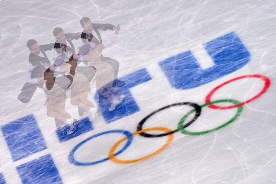 2014 Winter Olympics. Figure skating. Ice dance. Short program