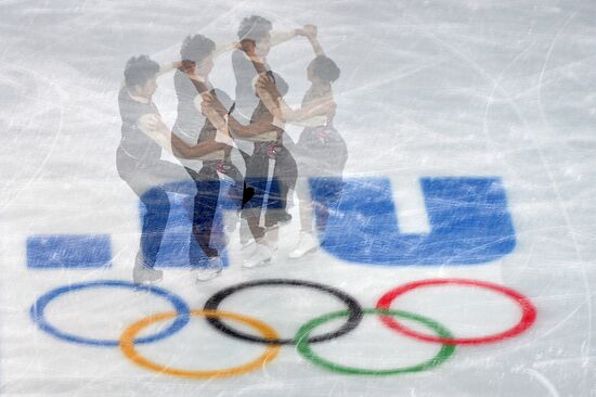 2014 Winter Olympics. Figure skating. Ice dance. Short program