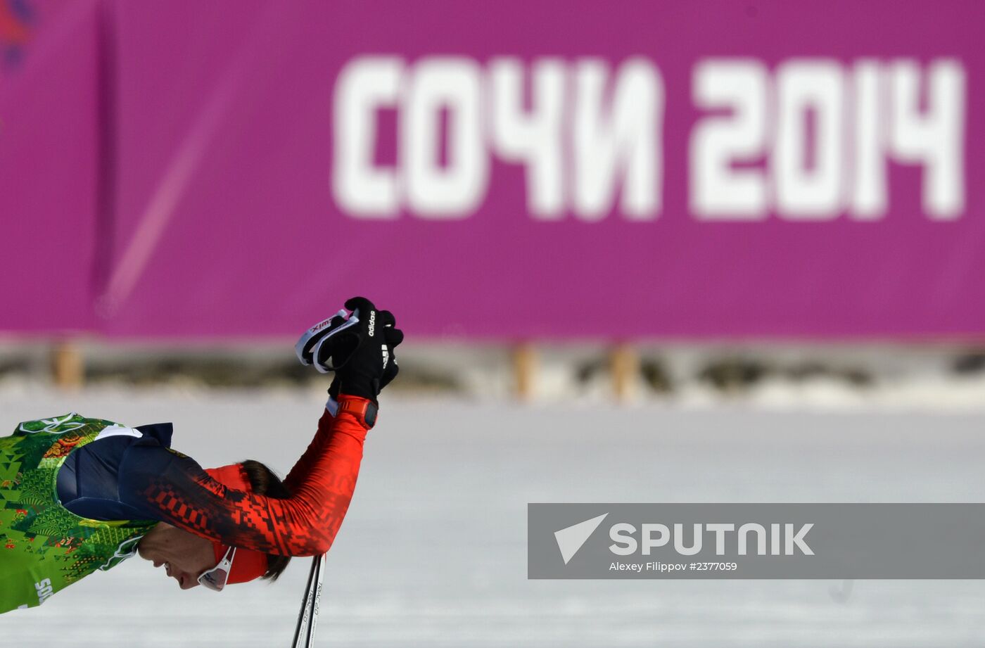 2014 Winter Olympics. Cross-country skiing. Men. Relay