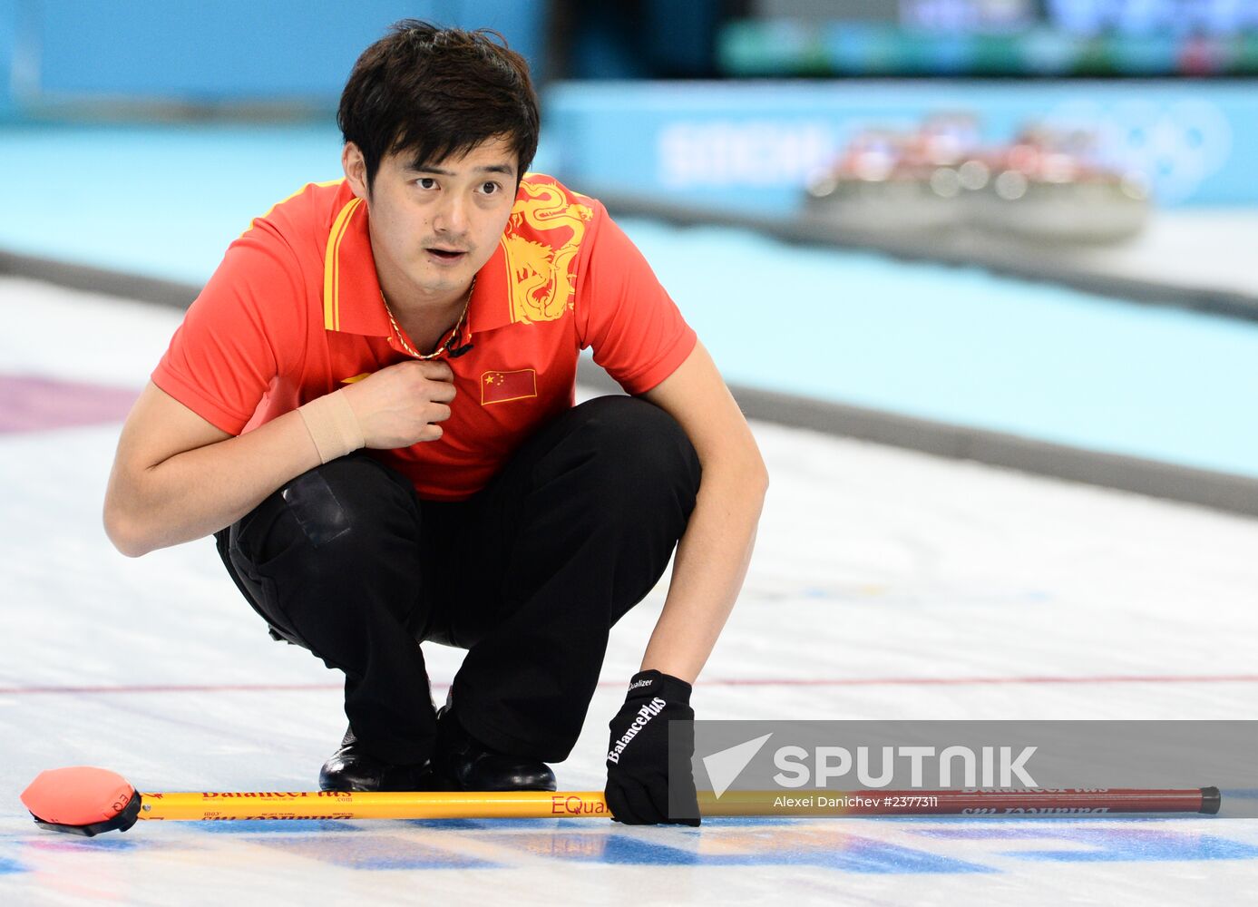 2014 Winter Olympics. Curling. Men. Day eight