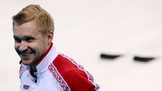 2014 Winter Olympics. Curling. Men. Day Eight