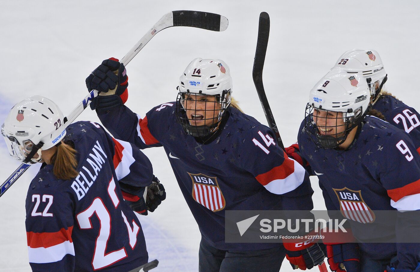 2014 Winter Olympics. Ice hockey. Men. USA vs. Sweden