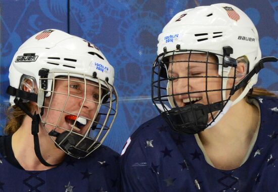 2014 Winter Olympics. Ice hockey. Women. USA vs. Sweden