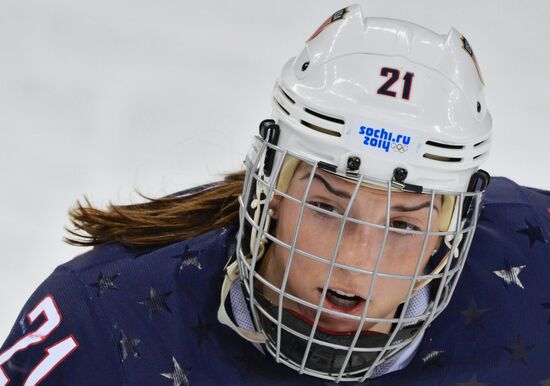 2014 Winter Olympics. Ice hockey. Women. USA vs. Sweden