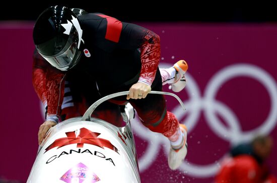 2014 Winter Olympics. Bobsleigh. Two-man. Day One