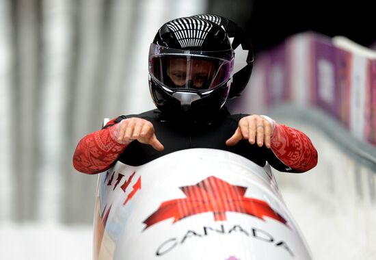 2014 Winter Olympics. Bobsleigh. Two-man. Day One