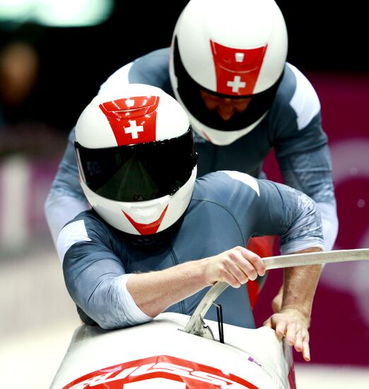 2014 Winter Olympics. Bobsleigh. Two-man. Day Two
