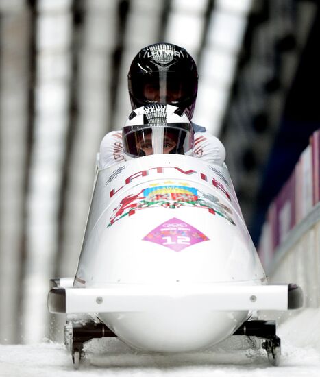 2014 Winter Olympics. Bobsleigh. Two-man. Day Two