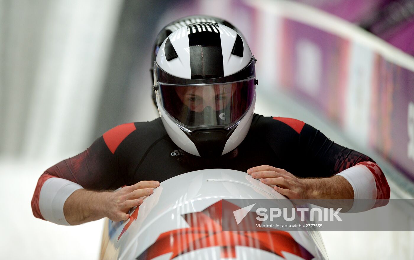 2014 Winter Olympics. Bobsleigh. Two-man. Day One