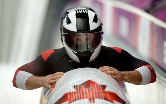 2014 Winter Olympics. Bobsleigh. Two-man. Day One