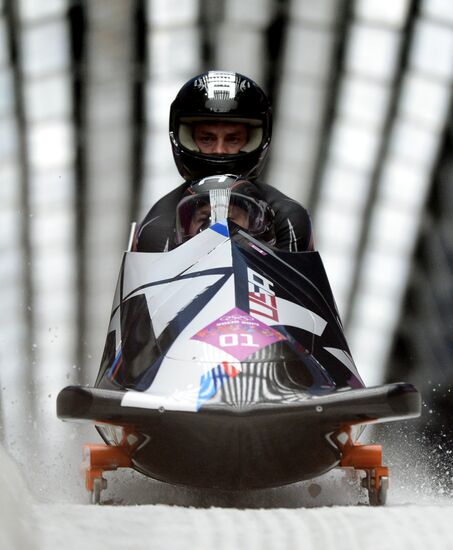 2014 Winter Olympics. Bobsleigh. Two-man. Day Two
