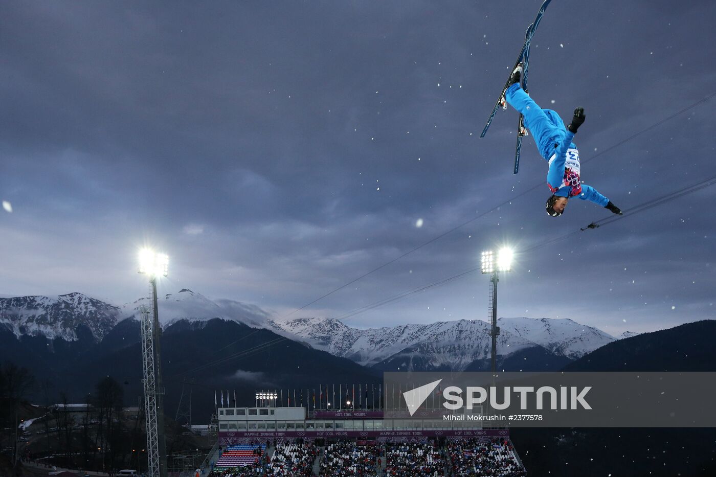 2014 Winter Olympics. Freestyle skiing. Men. Aerials