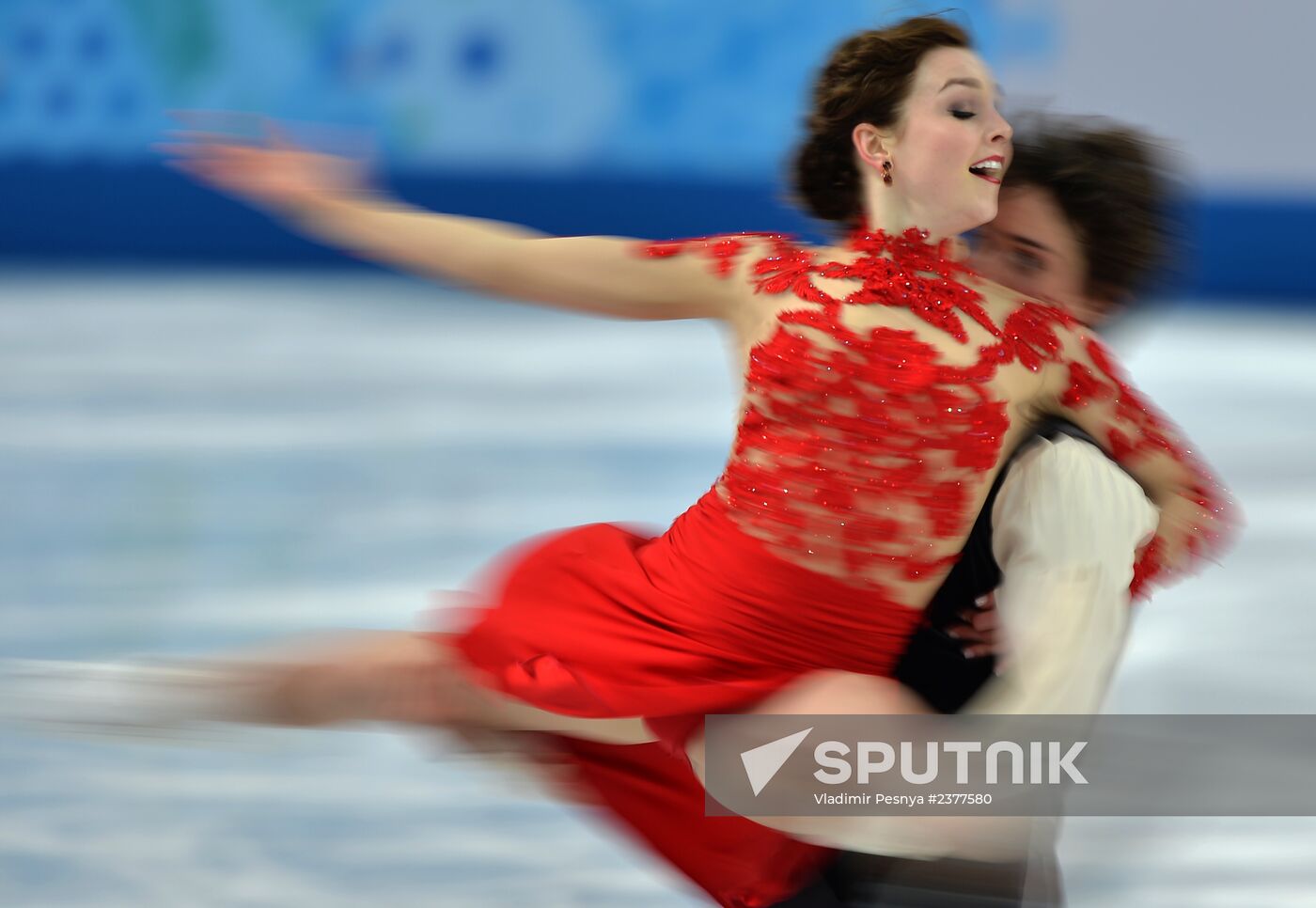 2014 Winter Olympics. Figure skating. Ice dance. Free skating