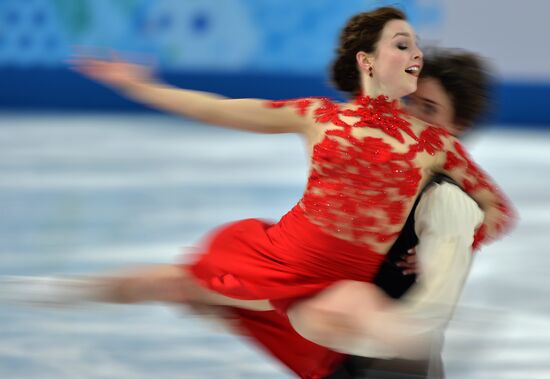 2014 Winter Olympics. Figure skating. Ice dance. Free skating