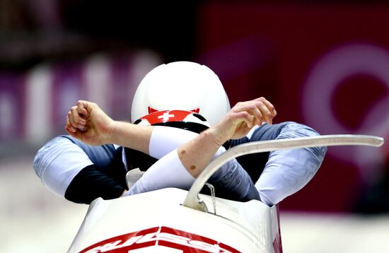 2014 Winter Olympics. Bobsleigh. Two-man. Day One