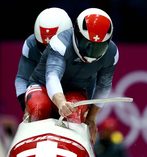 2014 Winter Olympics. Bobsleigh. Two-man. Day One